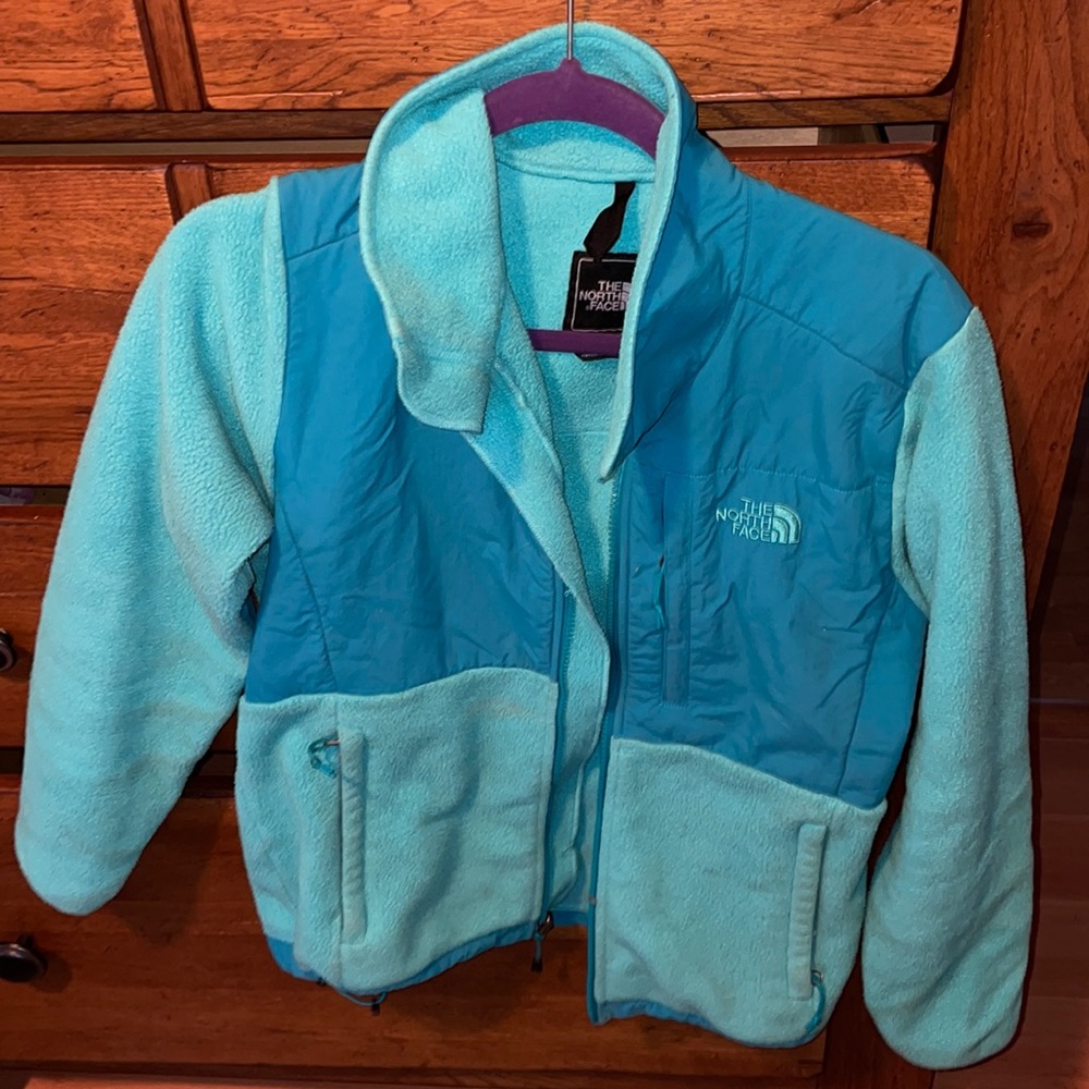 Blue north face jacket